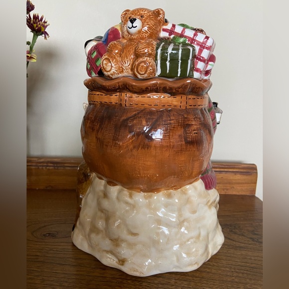 RARE COOKIE JAR Santa Claus with Bag of Toys, Vintage CKAO - Picture 5 of 12